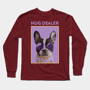 a cool looking dog Hug Dealer - Exisco Long Sleeve T-Shirt